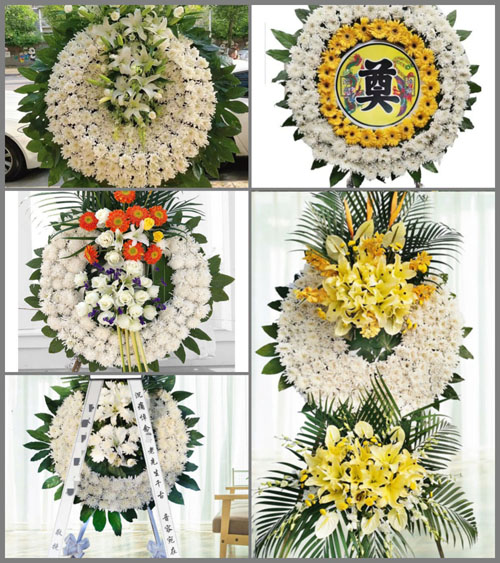 湖北黄冈市黄梅县新开镇外洲村花圈速递